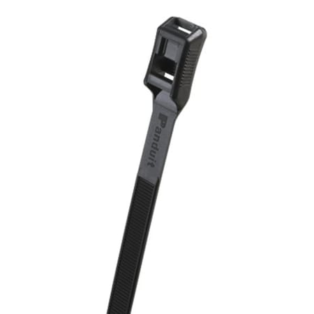 Panduit Cable Tie, 21 in L, 5.90 in Max Bundle Dia., Black, Nylon 6/6, 160 lb Strength, 100 PK HV9150-C0